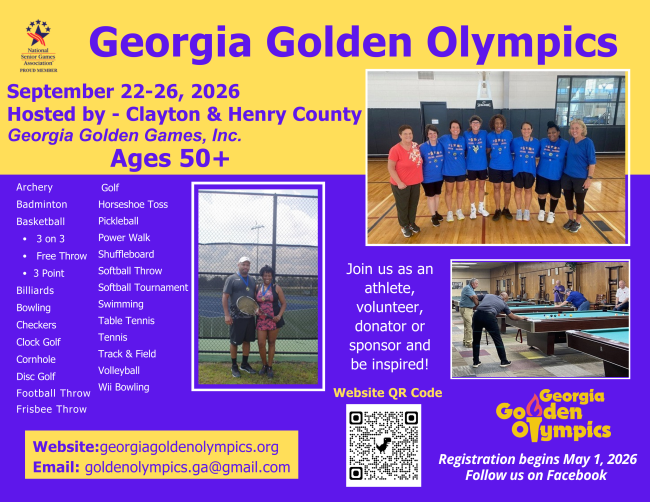 2 Flyer for Georgia Golden Olympics