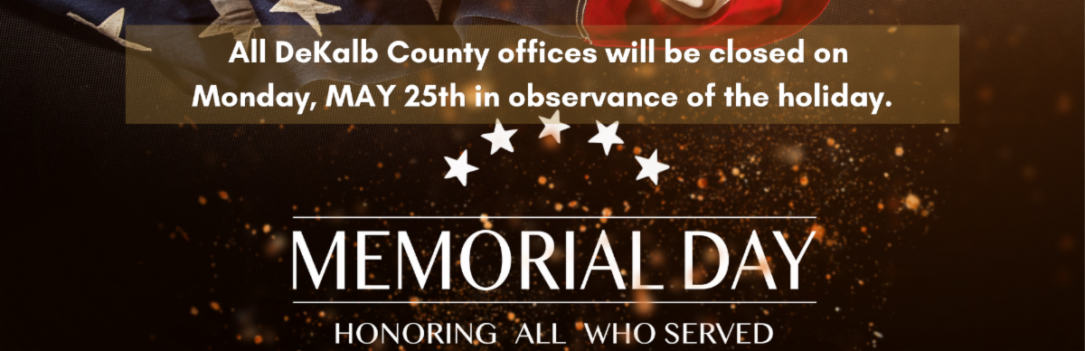Memorial Day closure
